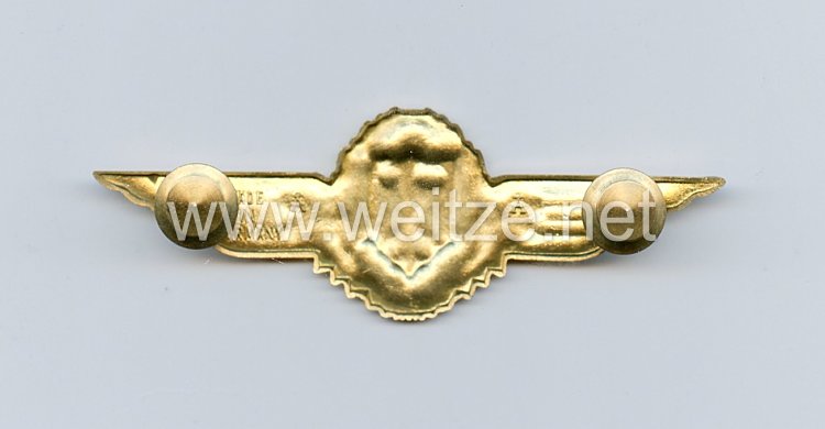 Bundesrepublik Deutschland ( BRD ) Bundeswehr, Tätigkeitsabzeichen Militärluftfahrzeugführer in Gold Bild 2