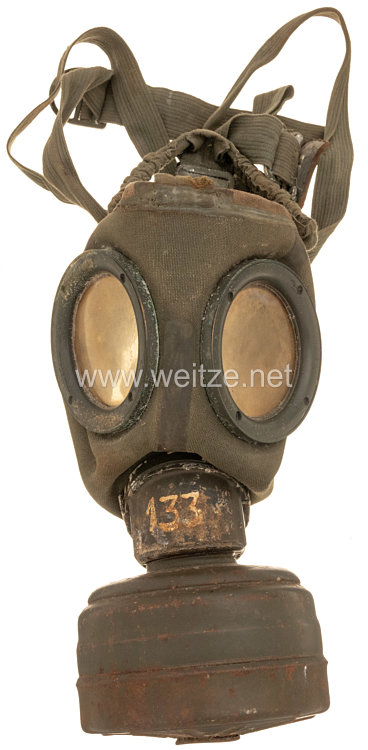 Luftwaffe Tragetasche und Gasmaske für Fallschirmjäger  Bild 2