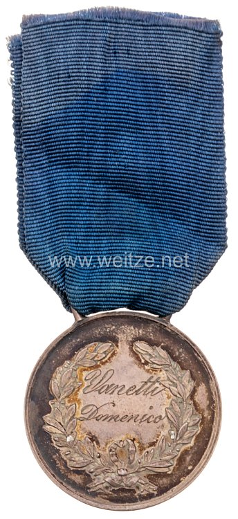Königreich Italien 1. Weltkrieg Silberne Tapferkeitsmedaille "Al Valore Militare" Bild 2