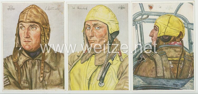 Luftwaffe - Willrich farbige Propaganda-Postkartenserie - " Unsere Luftwaffe " Bild 2
