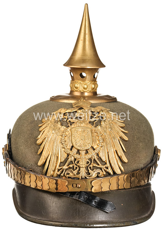 German Reich Pickelhaube model 1900 for an officer in the East Asian Expeditionary Corps Bild 2