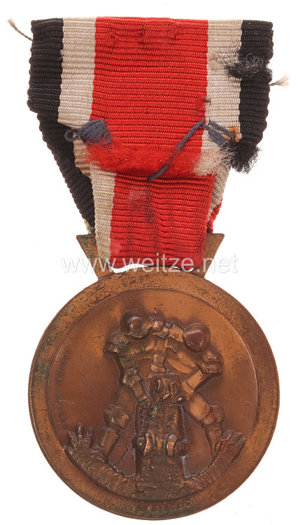 Deutsch-Italienische Erinnerungsmedaille an den Afrika-Feldzug in Bronze Bild 2
