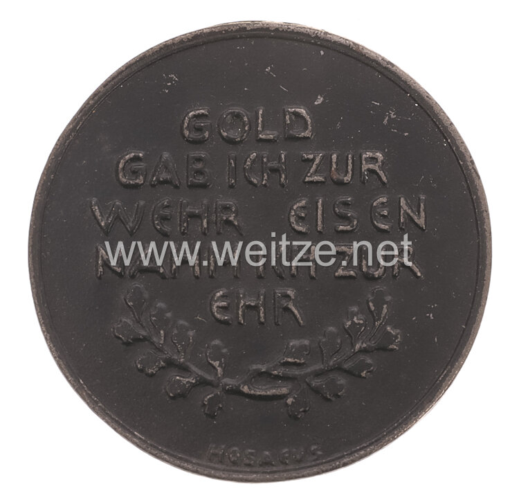 Deutsches Reich Medaille "In Eiserner Zeit" 1916 Bild 2