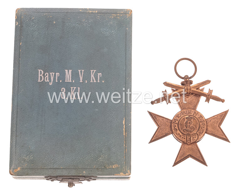 Bayern Militär-Verdienstkreuz 3. Klasse mit Schwertern  Bild 2