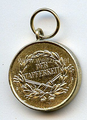 Österreich - Goldene Tapferkeitsmedaille Kaiser Franz Joseph I. 1866-1914 - Miniatur Bild 2