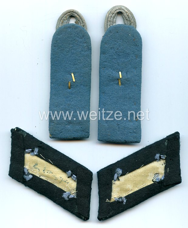 Wehrmacht Paar Schulterstücke und Kragenspiegel für einen Major der Kraftfahr Abteilung 3 Bild 2