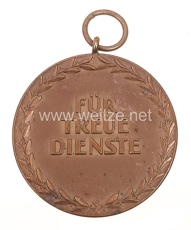 Thüringen Freistaat - Feuerwehr-Ehrenabzeichen für treue Dienste in Bronze 1925-1934 Bild 2