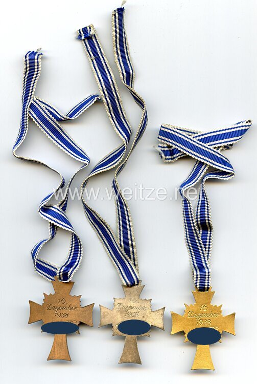 Ehrenkreuz der Deutschen Mutter in Bronze, Silber und Gold Bild 2