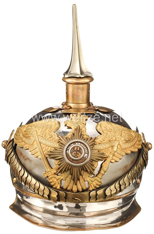 Preußen Helm Modell 1867 für einen Oberst in Generalsstellung in einem Kürassier Regiment Bild 2
