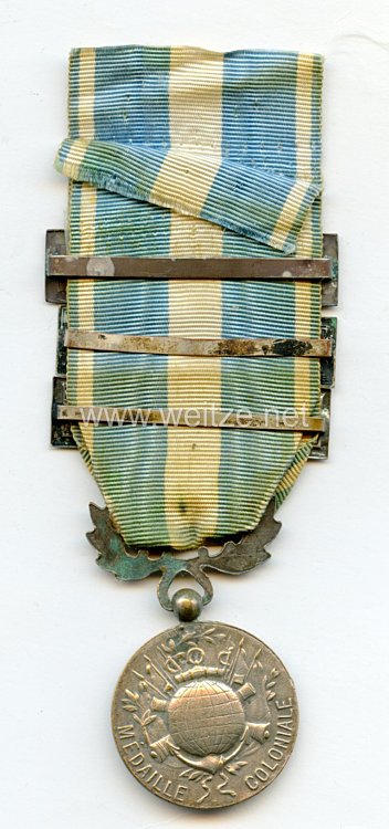 Frankreich "Médaille coloniale" mit 3 Spangen  Bild 2