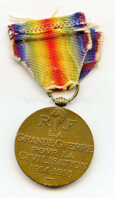 Frankreich "Médaille la grande guerre pour la civilisation" Bild 2