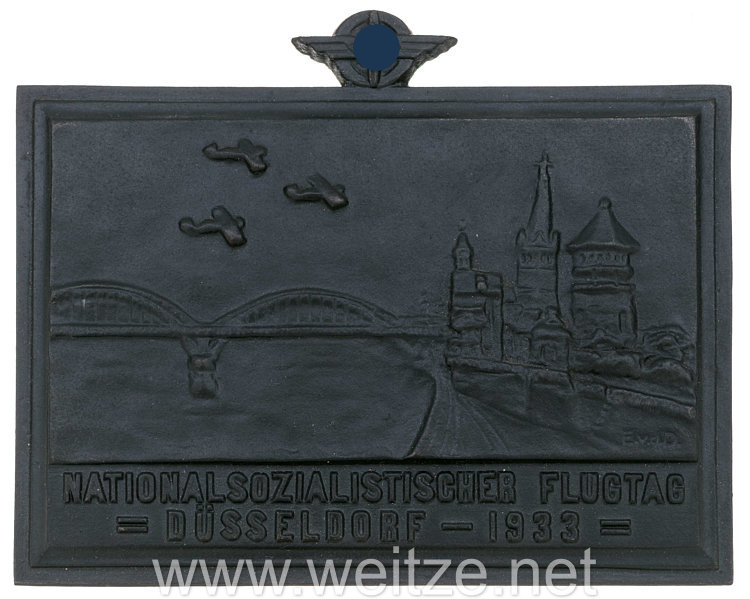 DLV-Erinnerungsplakette "Nationalsozialistischer Flugtag Düsseldorf 1933" Bild 2