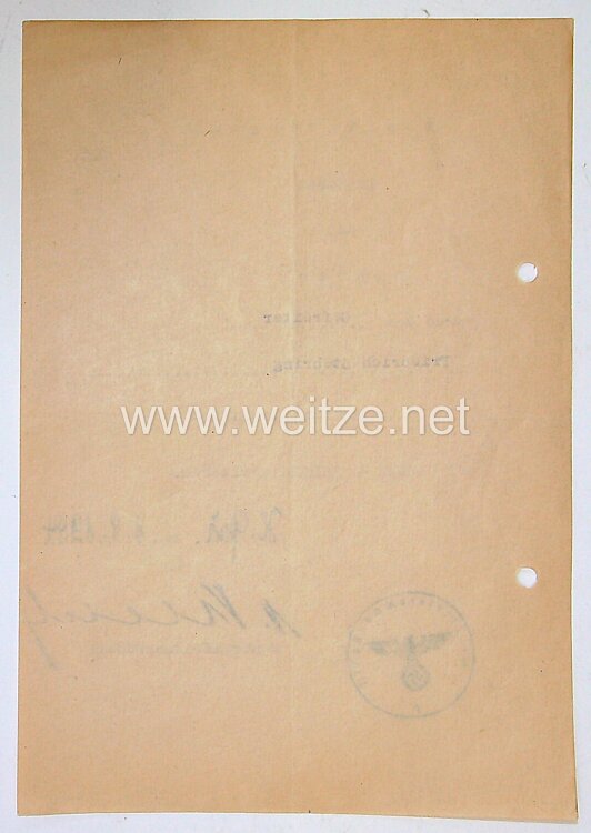 Heer - Urkunde Kubanschild, eines Gefreiten des Jäger-Regiment 204 Bild 2