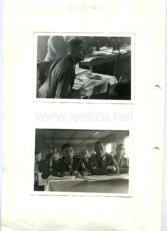 Wehrmacht Fotos, Ritterkreuzträger mit Eichenlaub General Dietl zum Kriegsspiel in Kirkenes Norwegen Bild 2