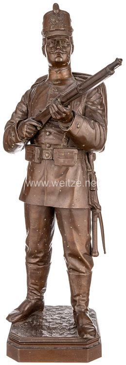 Preußen Statuette eines Jägers im Brandenburgischen Jäger-Bataillon Nr. 3 Bild 2