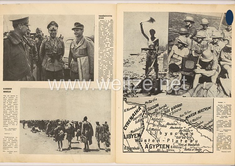 III. Reich / Litauen - Zeitschrift " Savaitė " - Jahrgang 1942 Nr. 4 Bild 2