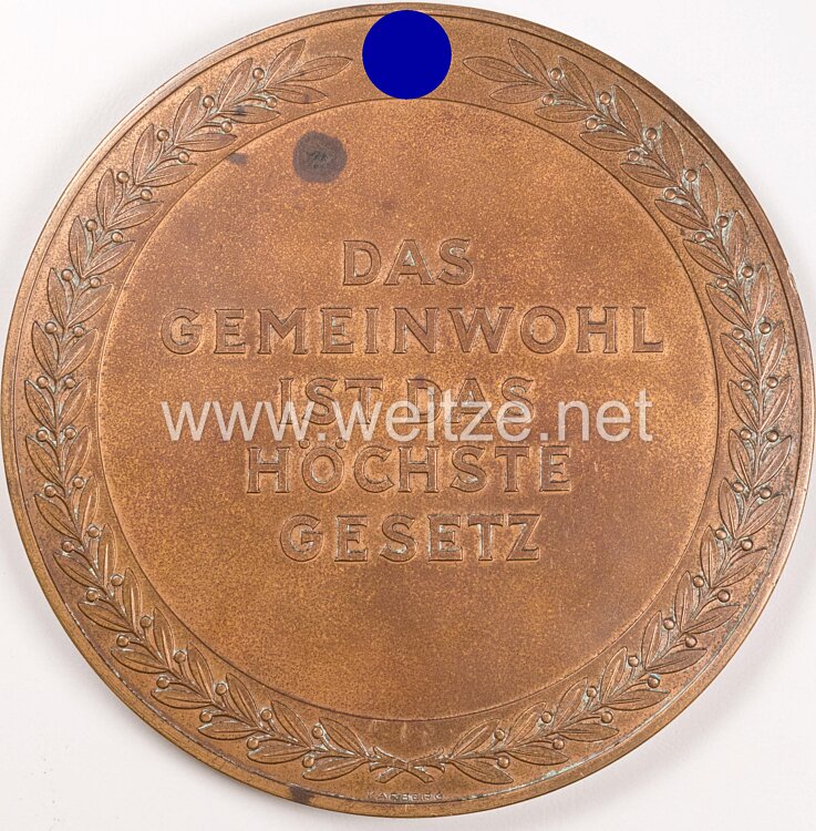 III. Reich - Die Freie und Hansestadt Hamburg - " Medaille für treue Arbeit im Dienste des Volkes " Bild 2