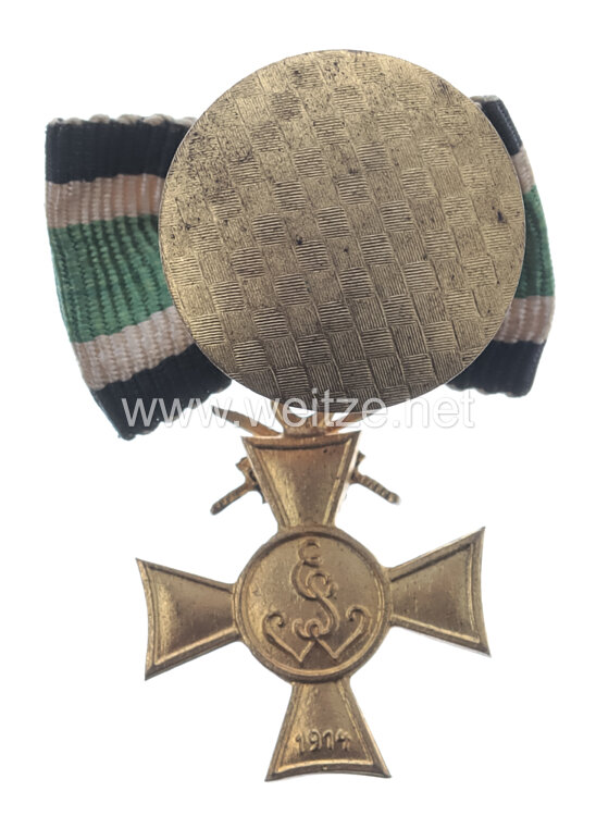 Sachsen Weimar Eisenach Ehrenkreuz der Krieger -u. Militärvereine als Knopflochdekoratioan Bild 2