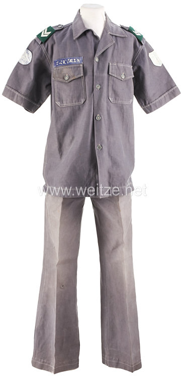 Republic of Vietnam 1955-1975: National Police "Cảnh Sát Quốc Gia" service shirt and trousers for a policeman of the justice department in the 406th district in "Vinh Binh", IV Coprs Mekong Delta Bild 2