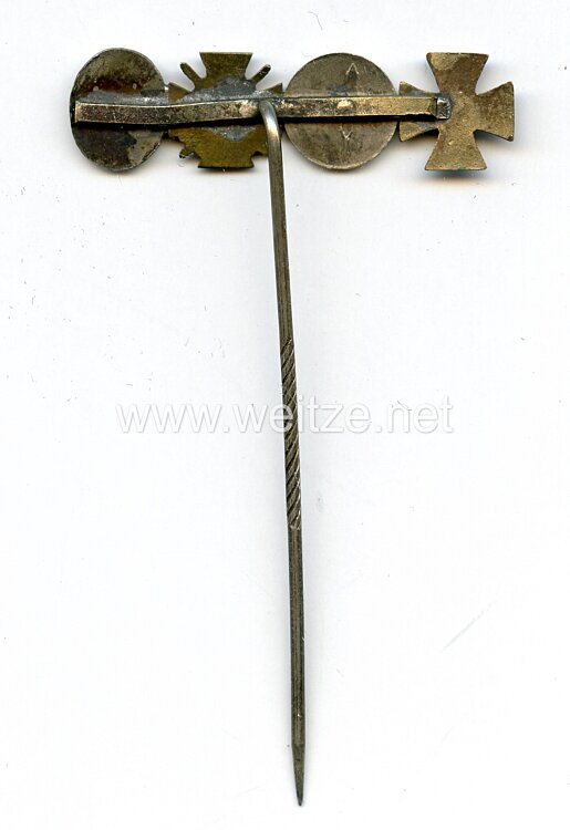 Miniaturspange eines württembergischen Frontkämpfers im 1. Weltkrieg - 4 Auszeichnungen Bild 2