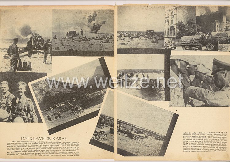 III. Reich / Litauen - Zeitschrift " Savaitė " - Jahrgang 1942 Nr. 14 Bild 2