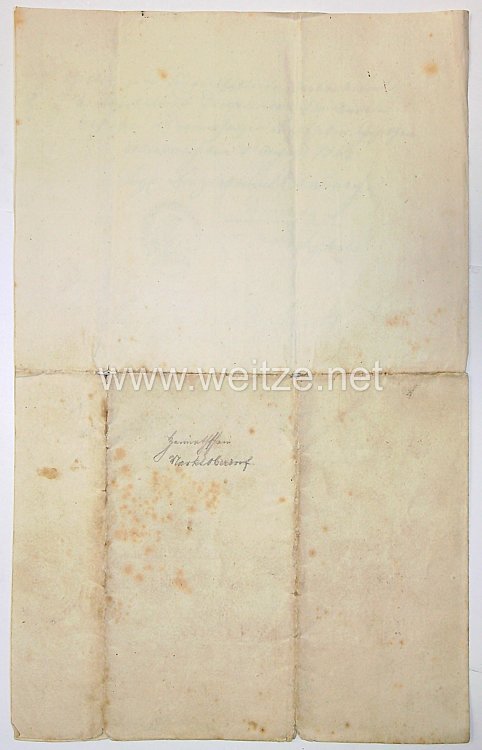 Heimatschein von 1860, Königreich Bayern,  Bild 2