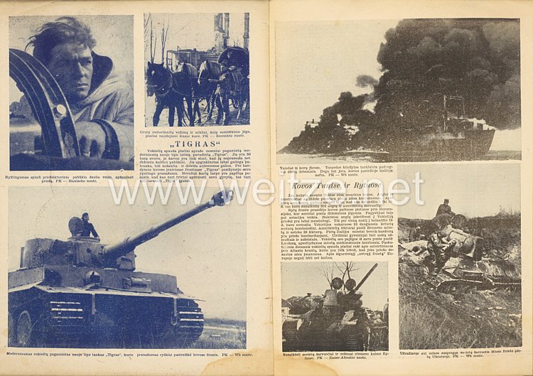 III. Reich / Litauen - Zeitschrift " Savaitė " - Jahrgang 1943 Nr. 16 Bild 2