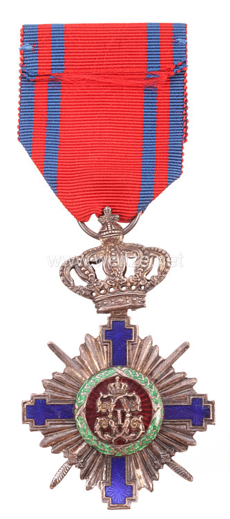 Königreich Rumänien : Orden vom Stern Rumäniens 1. Modell 1877-1932, Ritterkreuz mit Schwertern  Bild 2