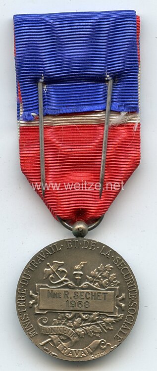 Frankreich "Médaille Travail Commerce Industrie " Bild 2