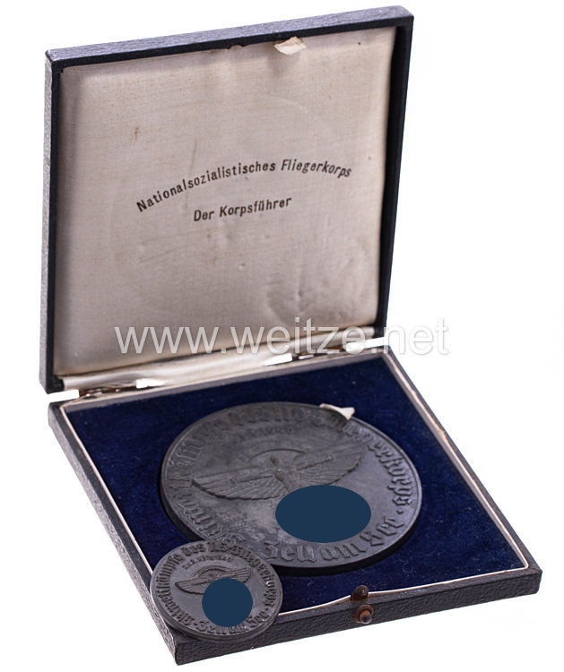 NSFK bronzene Medaille "Skiwettkämpfe des NS-Fliegerkorps Zell am See 2.u.3.3.1940" Bild 2