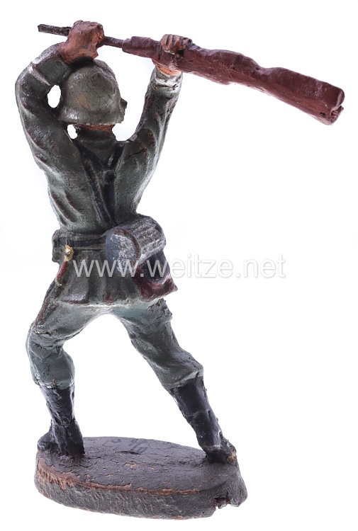 Elastolin - Heer Soldat mit Gewehr zuschlagend " Kolbenschläger " Bild 2