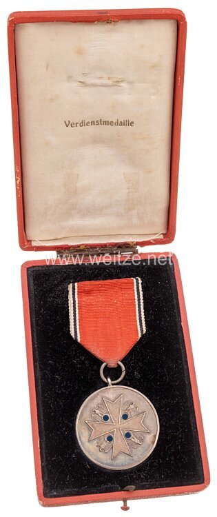Deutscher Adlerorden: Deutsche Verdienstmedaille in Silber mit Verleihungsurkunde für einen Portugiesischen Hilfsamtsgehilfen Bild 2
