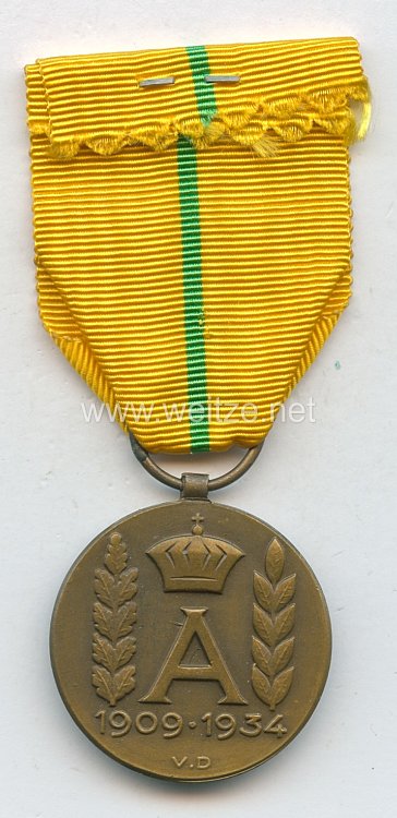 Belgien - Albertus Rex Medaille 1909-1934 Bild 2