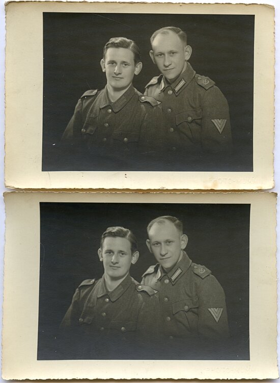Wehrmacht und Marineartillerie - 10 Fotos von 2 Brüdern und Familie Bild 2