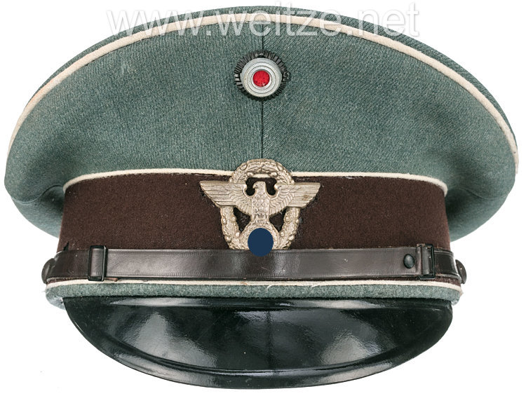 Polizei III. Reich Schirmmütze für Mannschaften der Motorisierten Straßenpolizei Bild 2