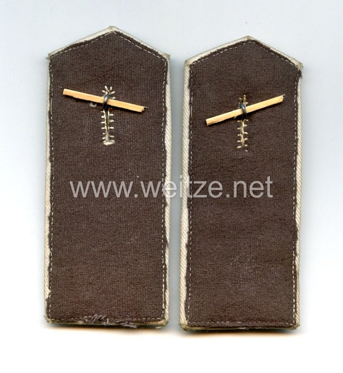 Preußen 1. Weltkrieg Kassenwesen Paar Schulterstücke für einen Unterzahlmeister (Beamtenstellvertreter) Bild 2