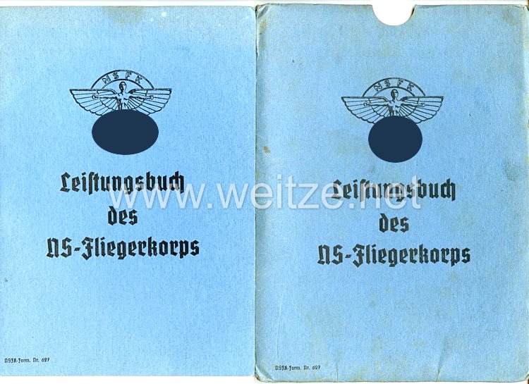 NSFK - Dokumentengruppe für einen Jungen des Jahrgangs 1928 aus Duisburg Bild 2