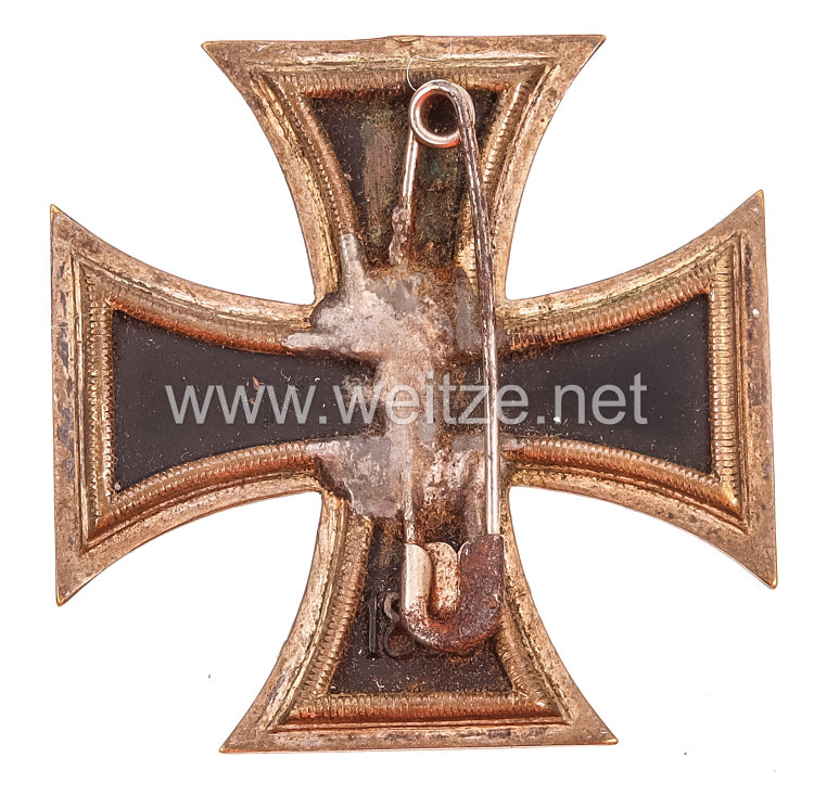 Eisernes Kreuz 1939 2. Klasse Schinkelform - rückseitig Tragenadel als 1.Klasse Bild 2