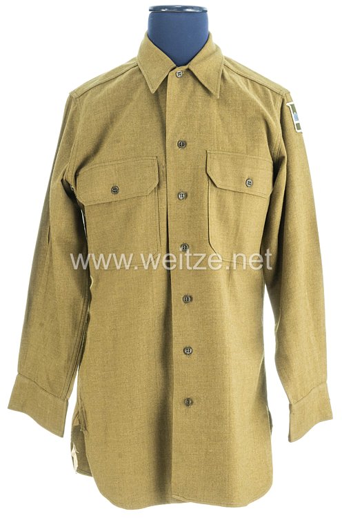 USA World War 2: US Army Winter Service Shirt for a Soldier of the 80th Division  Bild 2