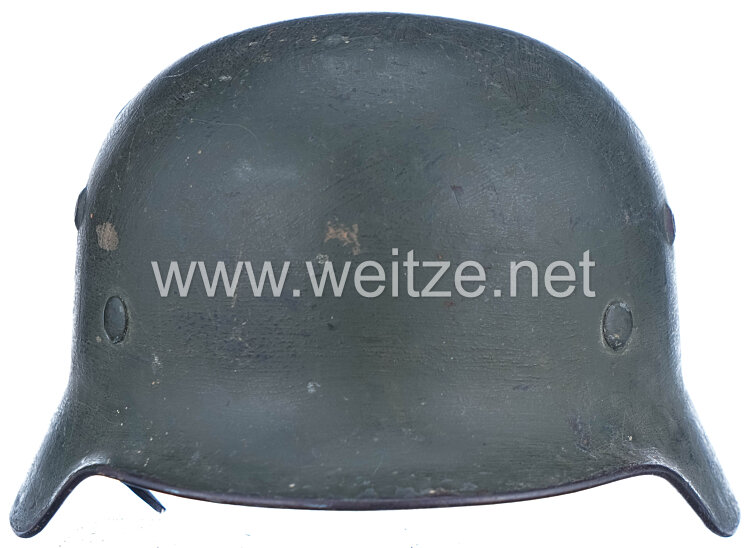 Wehrmacht Heer Stahlhelm M35 mit 2 Emblemen  Bild 2