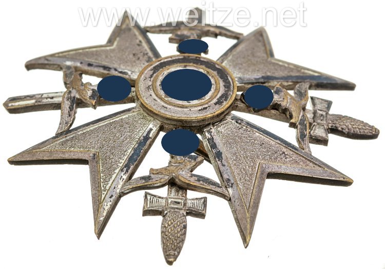 Spanienkreuz in Silber mit Schwertern - Otto Schickle Bild 2