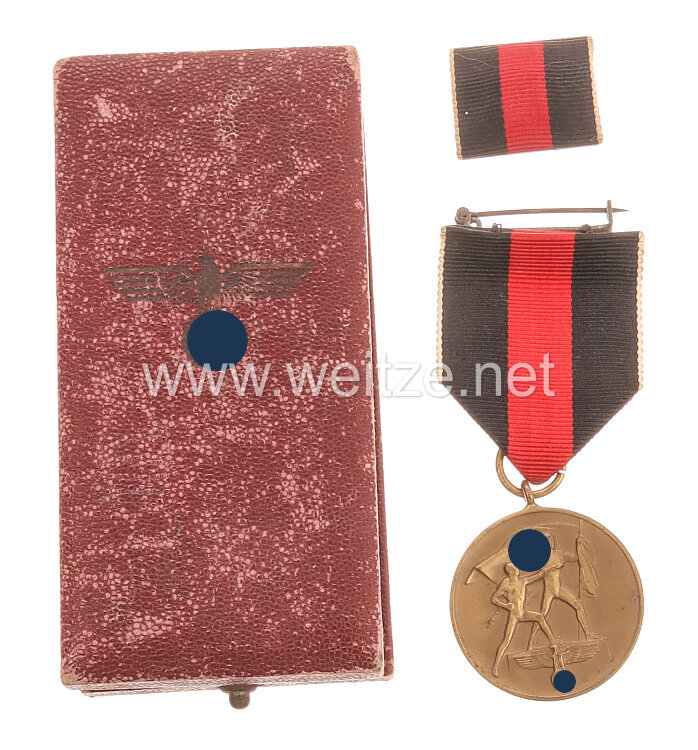 Medaille zur Erinnerung an den 1. Oktober 1938 (Anschluss Sudetenland)  Bild 2