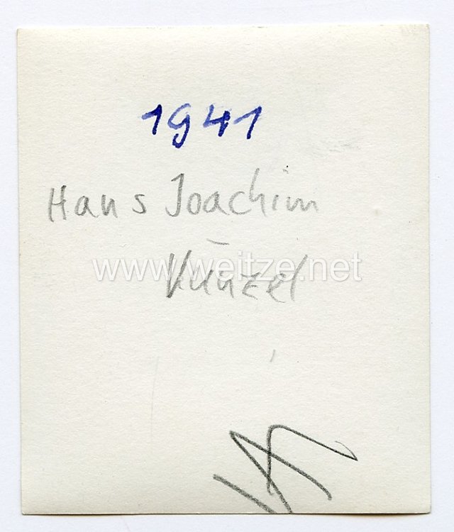Heer - Nachkriegsunterschrift von Ritterkreuzträger Hans-Joachim Künzel Bild 2