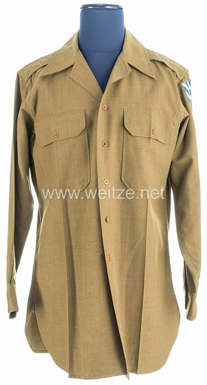 USA World War 2: US Army Winter Service Shirt for an Officer of the 3rd Infantry Division  Bild 2